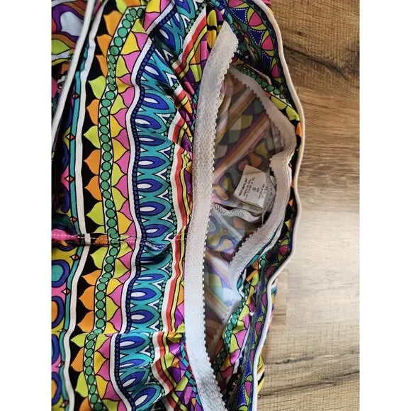 Trina Turk Peruvian Stripe Romper Swim Cover-Up Women’s S Strapless Tropical - Picture 5 of 9